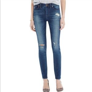 Classic Blue Distressed Women's Jeans